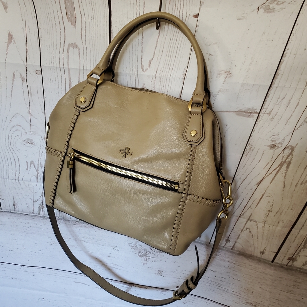 OrYany for Anthropologie Drew crossbody satchel bag in Dune (taupe)